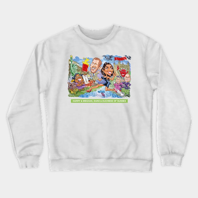 Harry and Meghan Crewneck Sweatshirt by PLAYDIGITAL2020